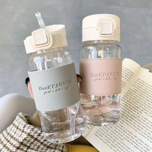 cute water bottle with straw - MRSLM