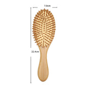 bamboo massage comb, view 2 - MRSLM