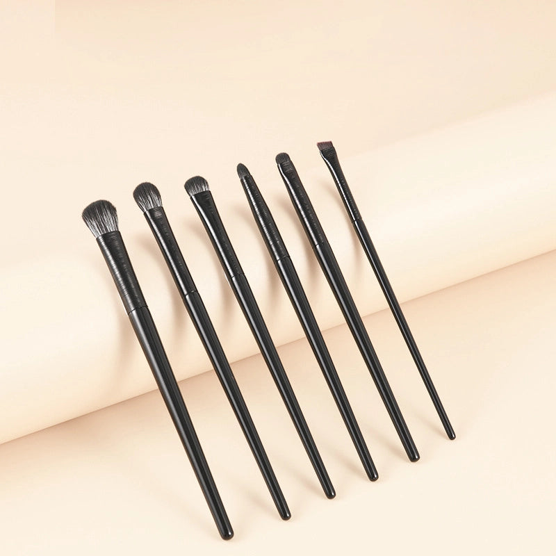 6-piece natural eye makeup brush set - MRSLM