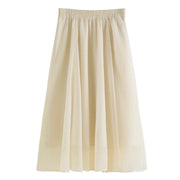 elastic waist A-line tutu skirt, view 11 - MRSLM