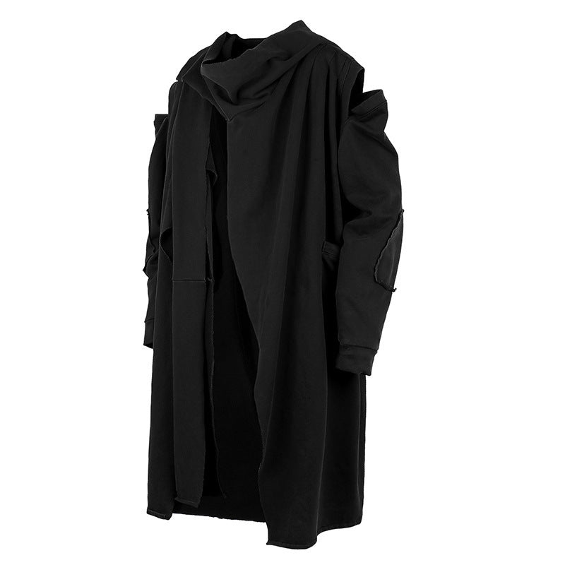 men's loose hooded work top, view 6 - MRSLM
