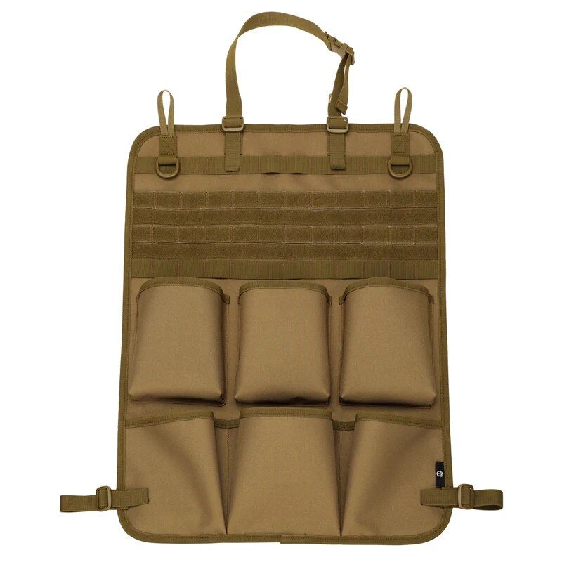 camo car seat back organizer, view 4 - MRSLM