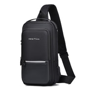 men's oxford cloth crossbody bag, view 8 - MRSLM