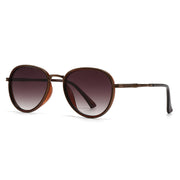 retro gradient pilot sunglasses, view 7 - MRSLM