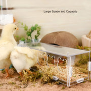 acrylic bird feeder with cuttlebone holder, view 6 - MRSLM