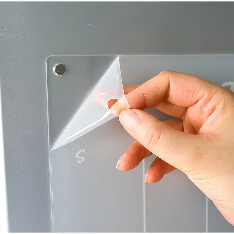Clear acrylic magnetic fridge calendar board, view 8 - MRSLM