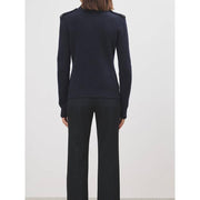 Women's wool cashmere blend cardigan, view 6 - MRSLM