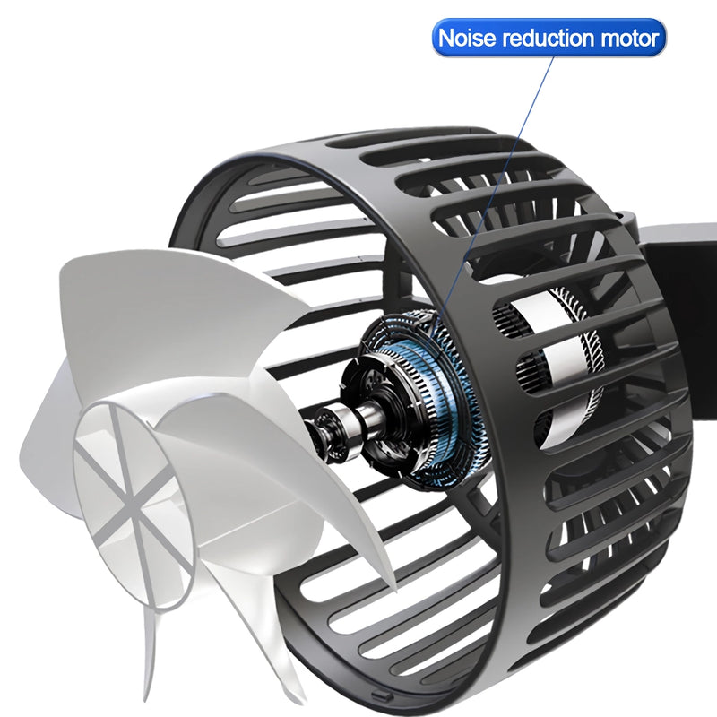 dual head car seat cooling fan, view 7 - MRSLM
