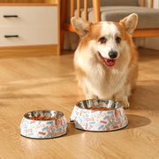 stainless steel anti-tip pet bowl, view 5 - MRSLM