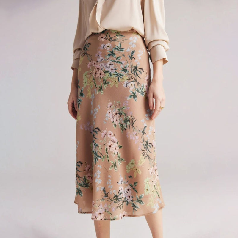 chiffon floral A-line skirt - MRSLM