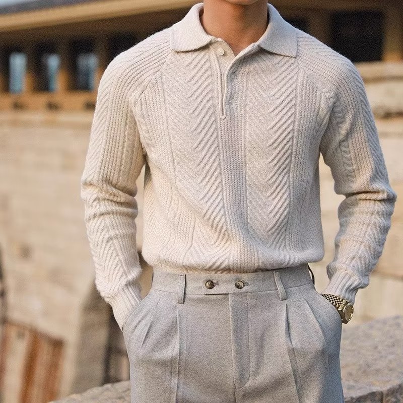 slim-fit base sweater, view 2 - MRSLM