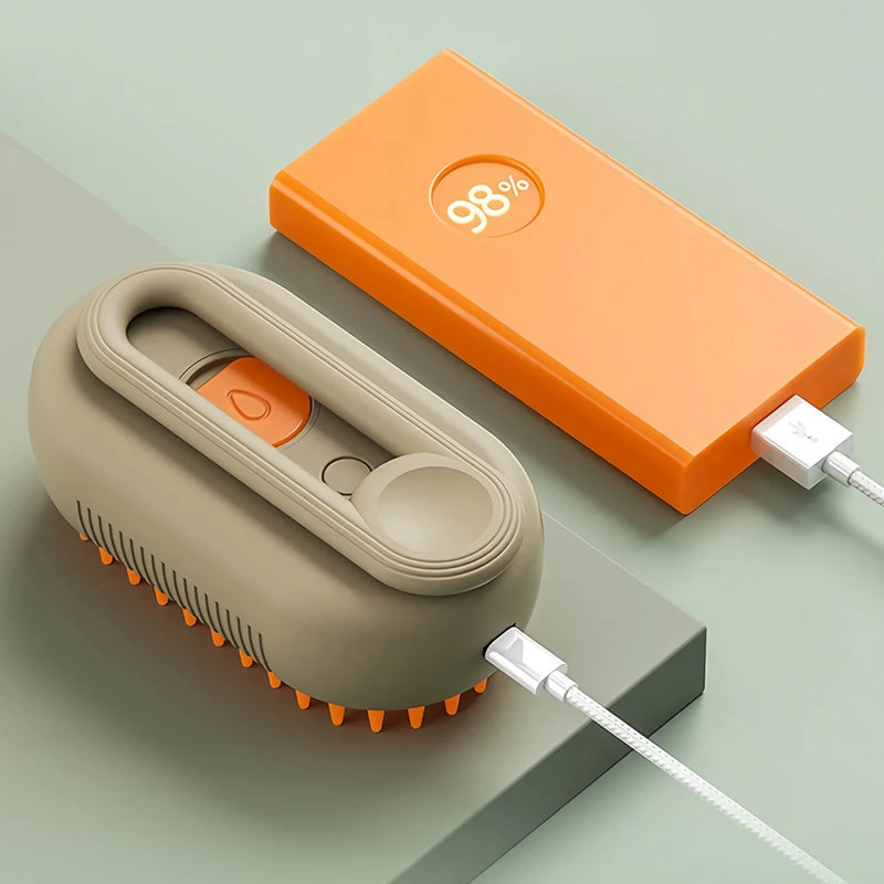 3-in-1 electric spray cat brush, view 8 - MRSLM
