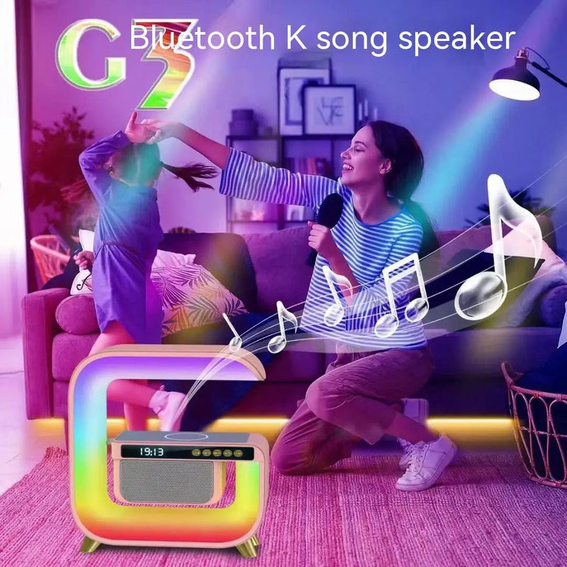wireless charging bluetooth speaker, view 6 - MRSLM
