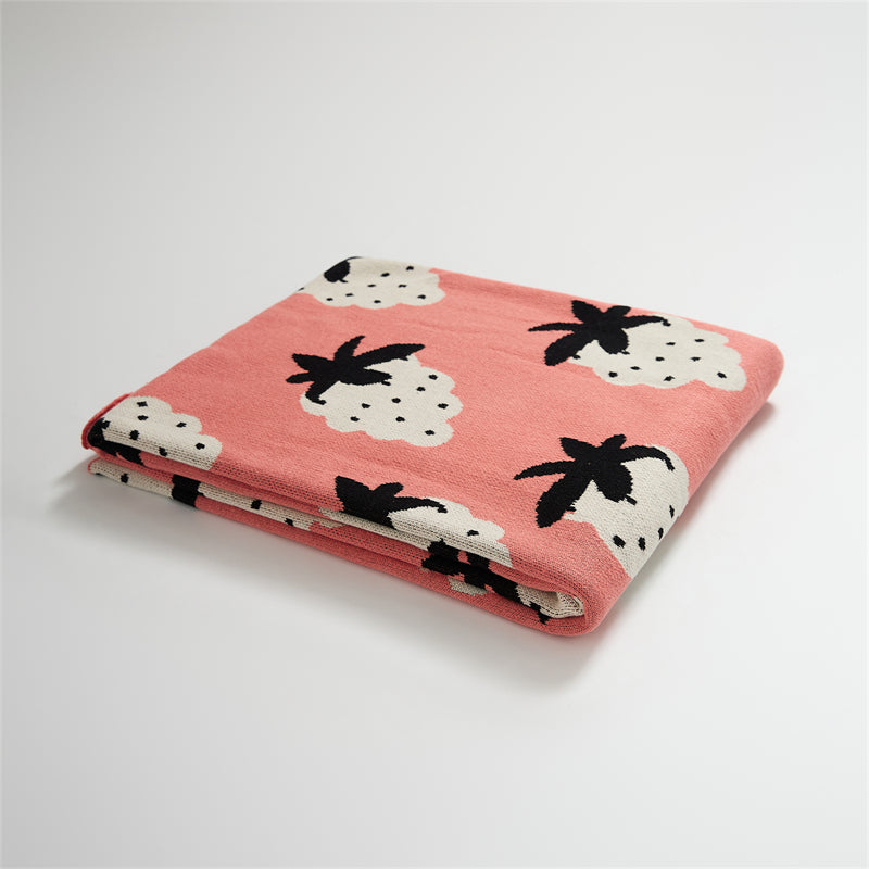 grape pattern cotton blanket, view 3 - MRSLM