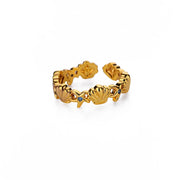 cubic zirconia turtle ring, view 3 - MRSLM