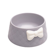 charming bowknot ceramic pet bowl, view 2 - MRSLM