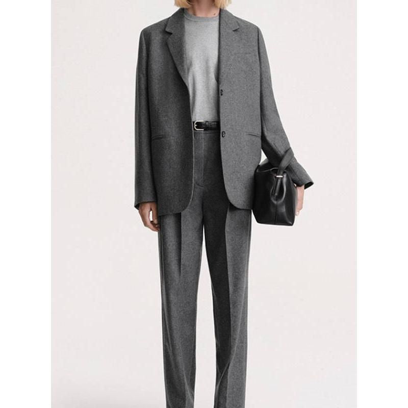 womens woolen blazer, view 3 - MRSLM