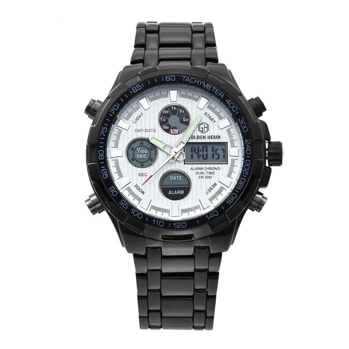 Men's Calendar Alloy Sports Multi-function Watch