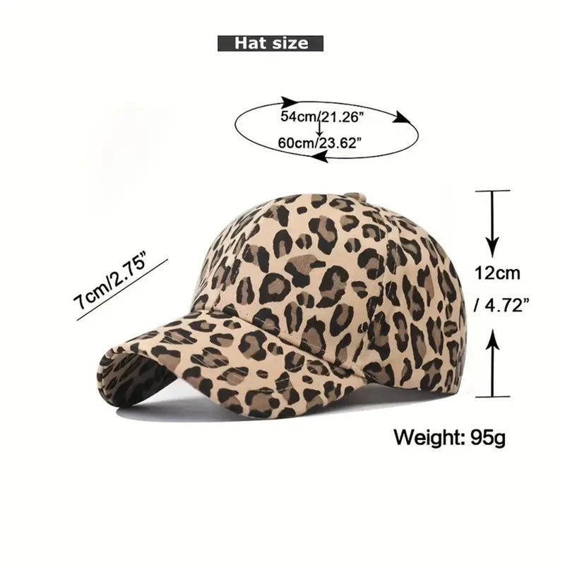 leopard print baseball cap, view 7 - MRSLM