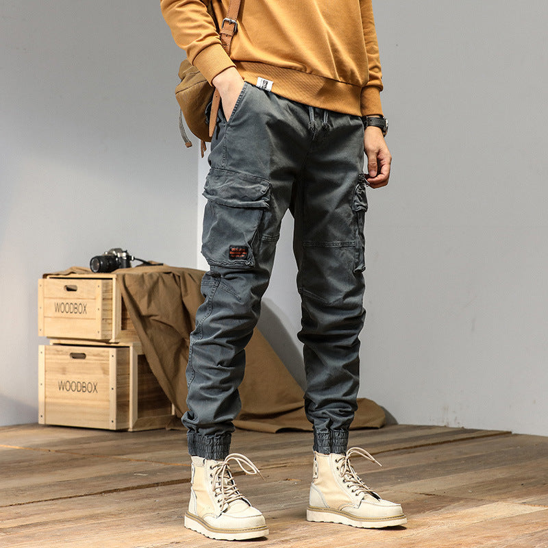 american straight multi-pocket work trousers - MRSLM