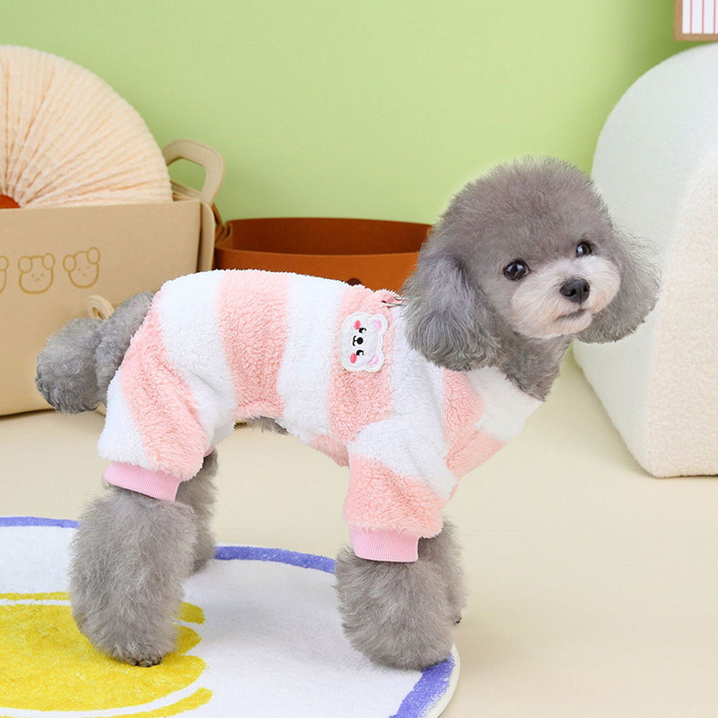 soft fleece pet pajamas, view 4 - MRSLM