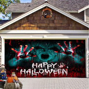 Halloween garage door backdrop hanging cloth, view 7 - MRSLM