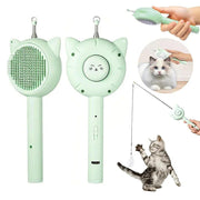 5-in-1 cat grooming and play brush, view 6 - MRSLM
