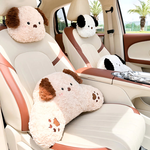 cartoon animal car neck and lumbar support pillow set - MRSLM