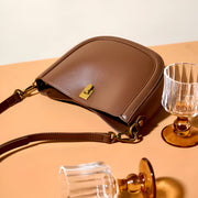 soft genuine leather crossbody bag, view 8 - MRSLM