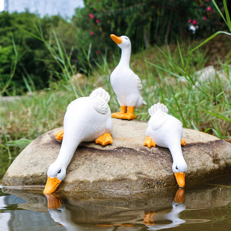 duck figurine sculpture, view 6 - MRSLM