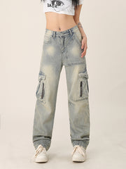 Retro multi-pocket workwear jeans, view 2 - MRSLM