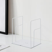black and white iron bookends, view 2 - MRSLM