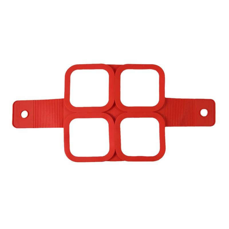 red silicone pancake and egg mold ring, view 5 - MRSLM