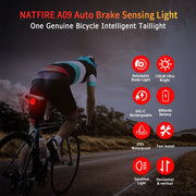 Smart auto brake sensing bicycle tail light, view 8 - MRSLM
