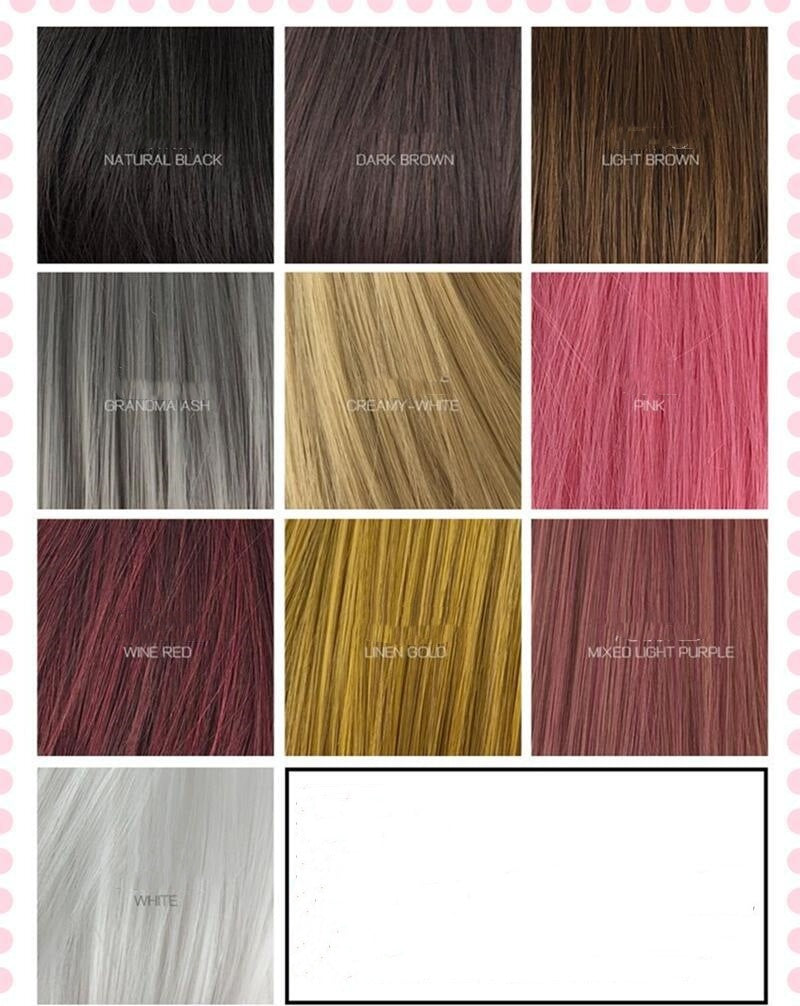 long straight synthetic wig, view 11 - MRSLM