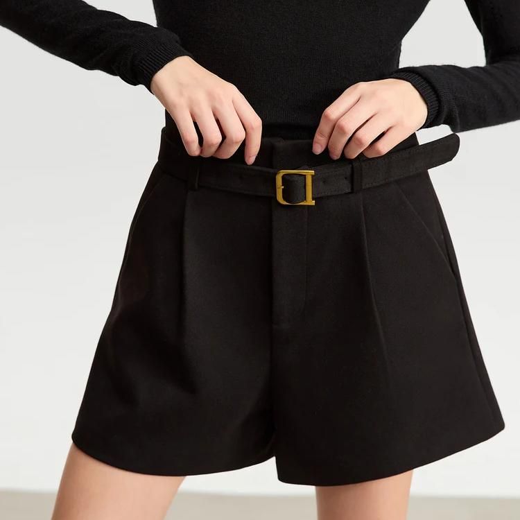 winter casual shorts with belt, view 6 - MRSLM