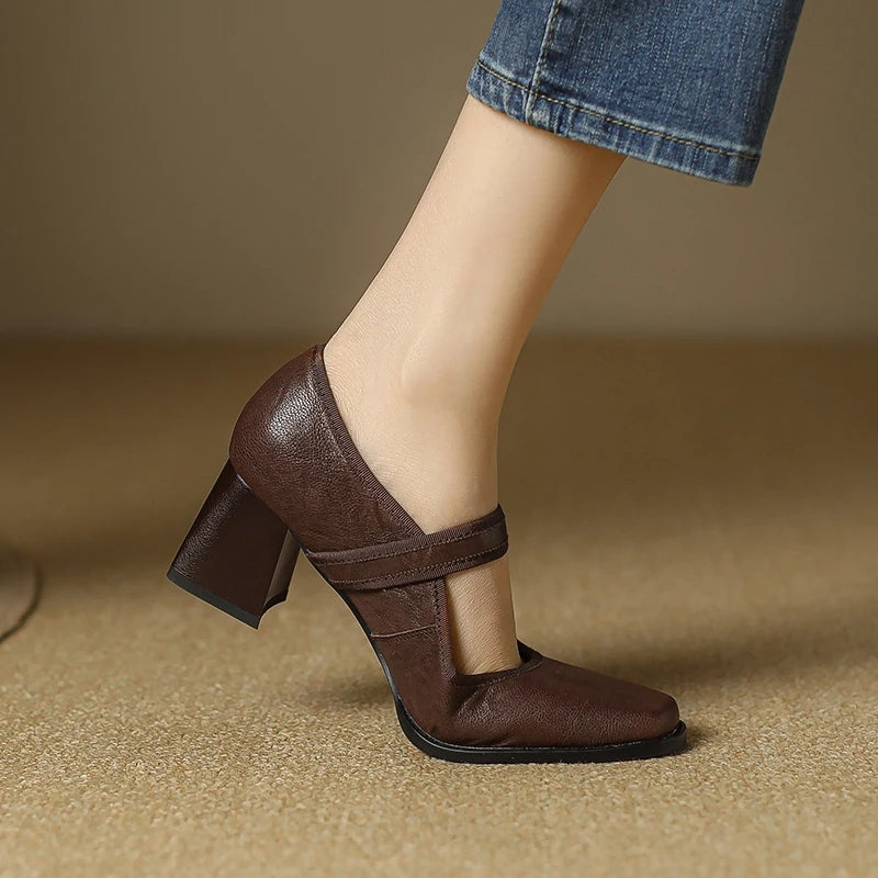 elegant autumn mary jane pumps, view 6 - MRSLM