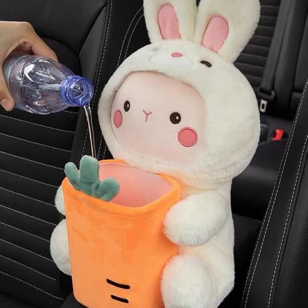 Plush cartoon car tissue holder, view 9 - MRSLM