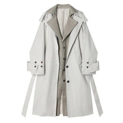 contrasting color trench coat, view 2 - MRSLM