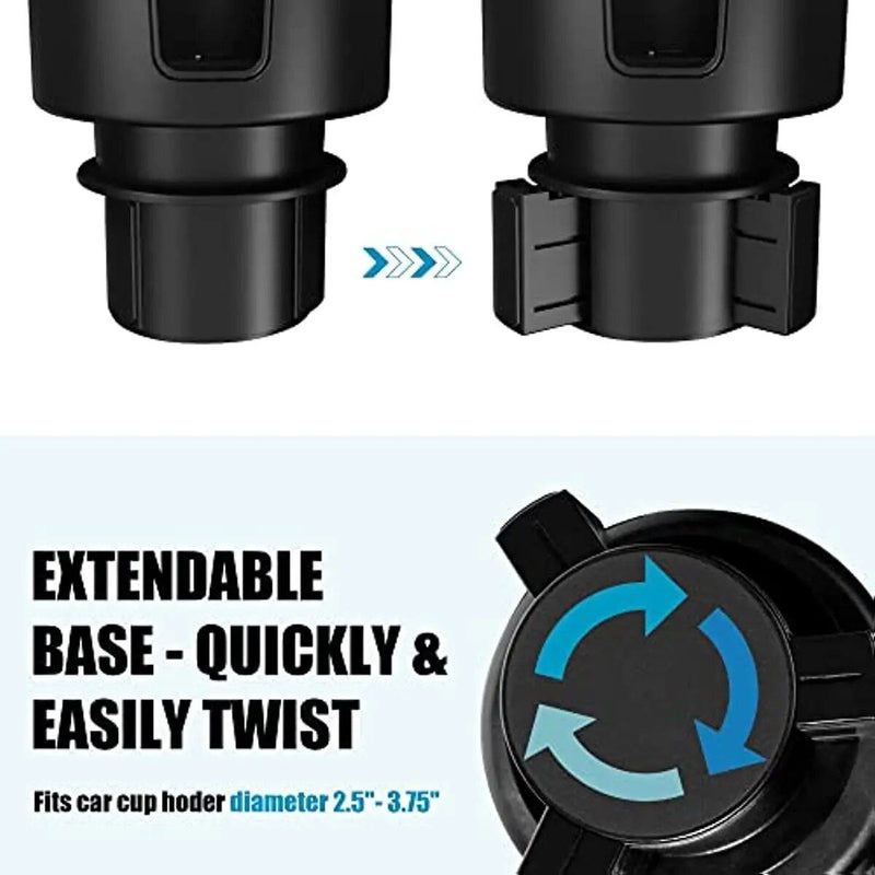 adjustable car cup holder expander, view 4 - MRSLM