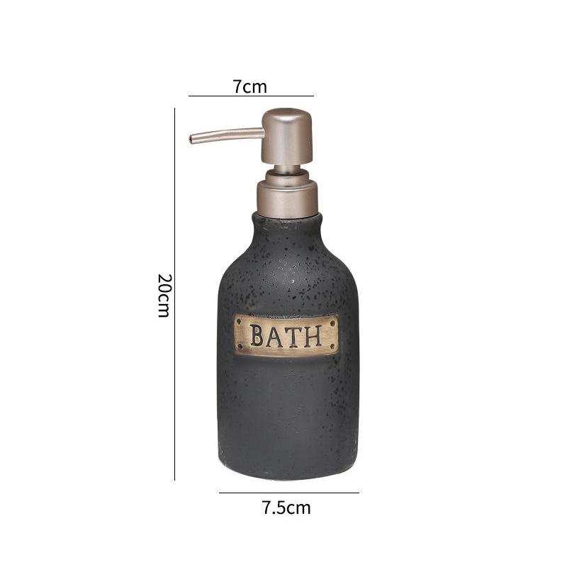 400ml vintage ceramic soap dispenser, view 3 - MRSLM