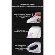 luminous retractable nylon pet leash, view 13 - MRSLM