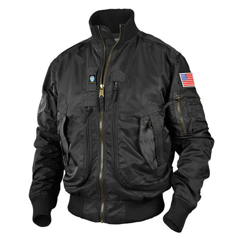 men's baseball pilot jacket, view 6 - MRSLM