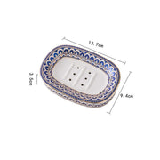 nordic gold inlay ceramic soap holder, view 8 - MRSLM