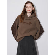 women's fleece embroidered hooded pullover, view 8 - MRSLM