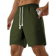 men's loose solid color casual shorts, view 8 - MRSLM
