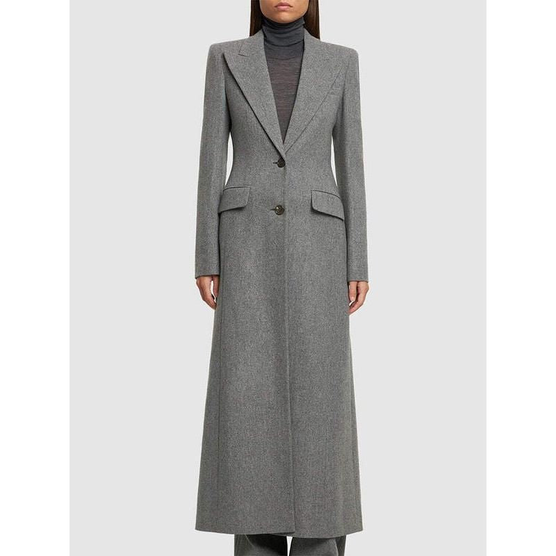 women's woolen coat, view 3 - MRSLM