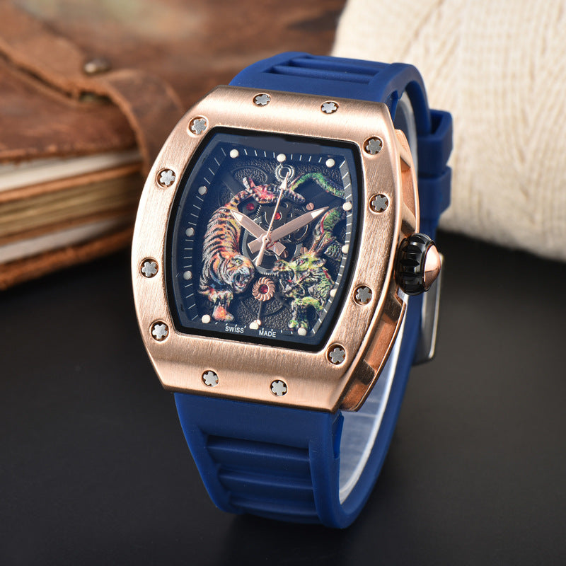 Men's dragon tiger quartz watch, view 22 - MRSLM