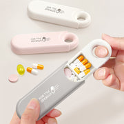portable 3 compartment pill box, view 6 - MRSLM