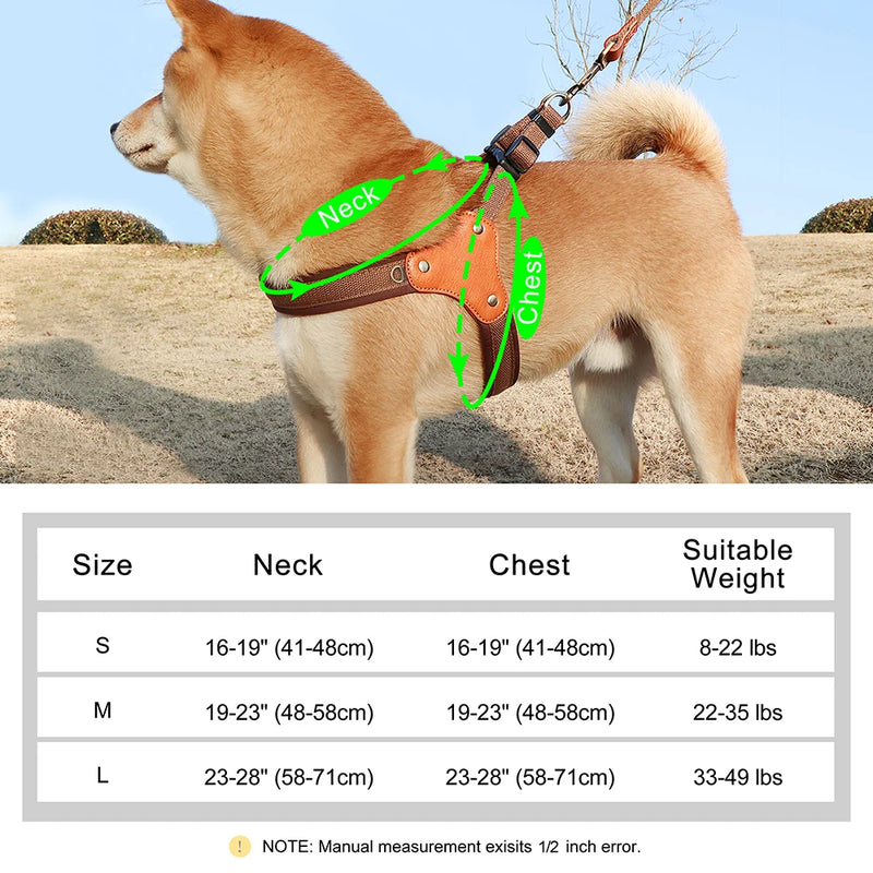durable adjustable nylon dog harness, view 9 - MRSLM